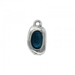 Pendant made of zamak elongated with enamel