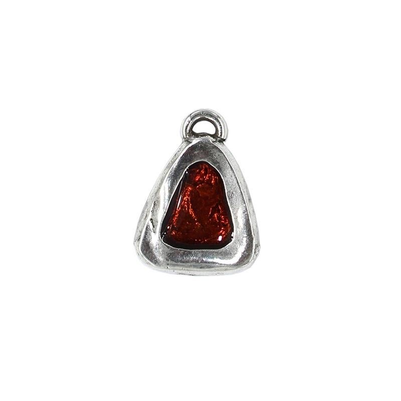 Pendant triangle of zamak with several color