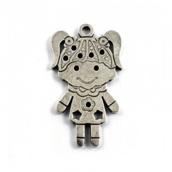 Pendentif fille de zamak et de l'argent