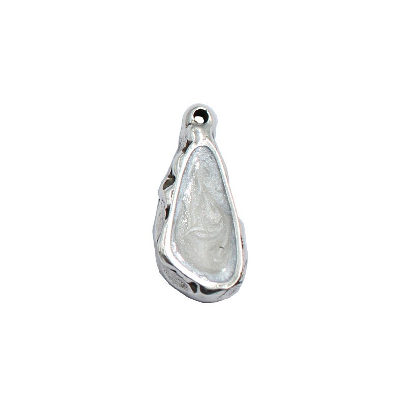 Hanging uneven with enamel zamak and silver