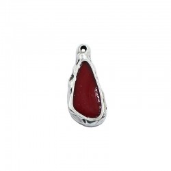 Hanging uneven with enamel zamak and silver