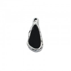 Colgante desigual con esmalte de zamak y plata