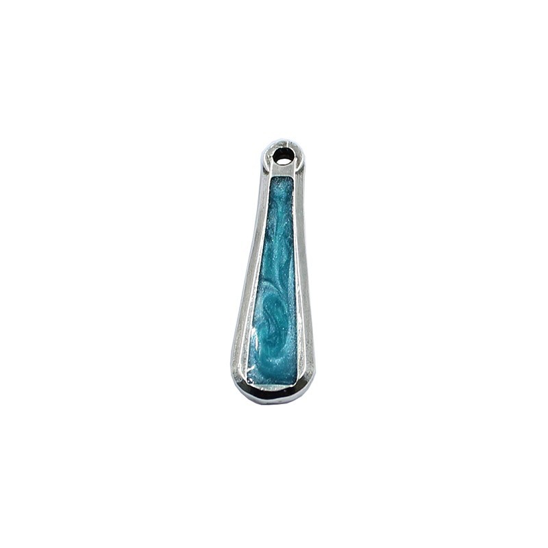 Pendant of elongated molded and with color