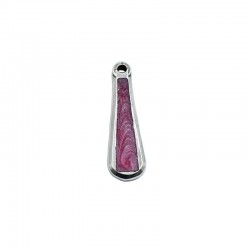 Pendant of elongated molded and with color