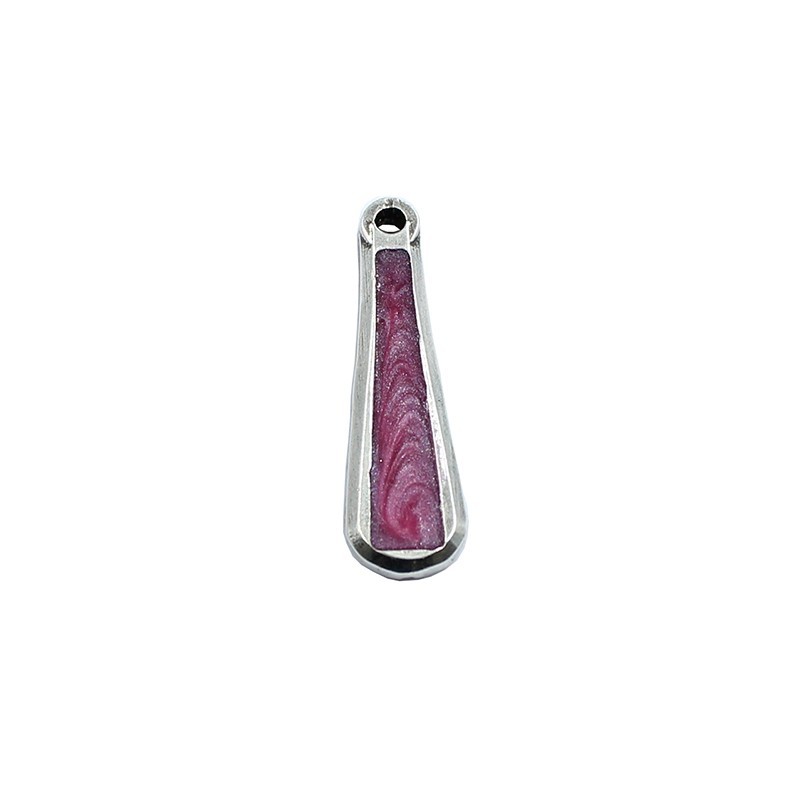 Pendant of elongated molded and with color