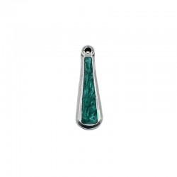 Pendant of elongated molded and with color