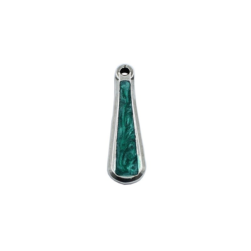 Pendant of elongated molded and with color