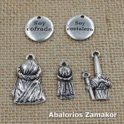 Pendant nazarene zamak and silver