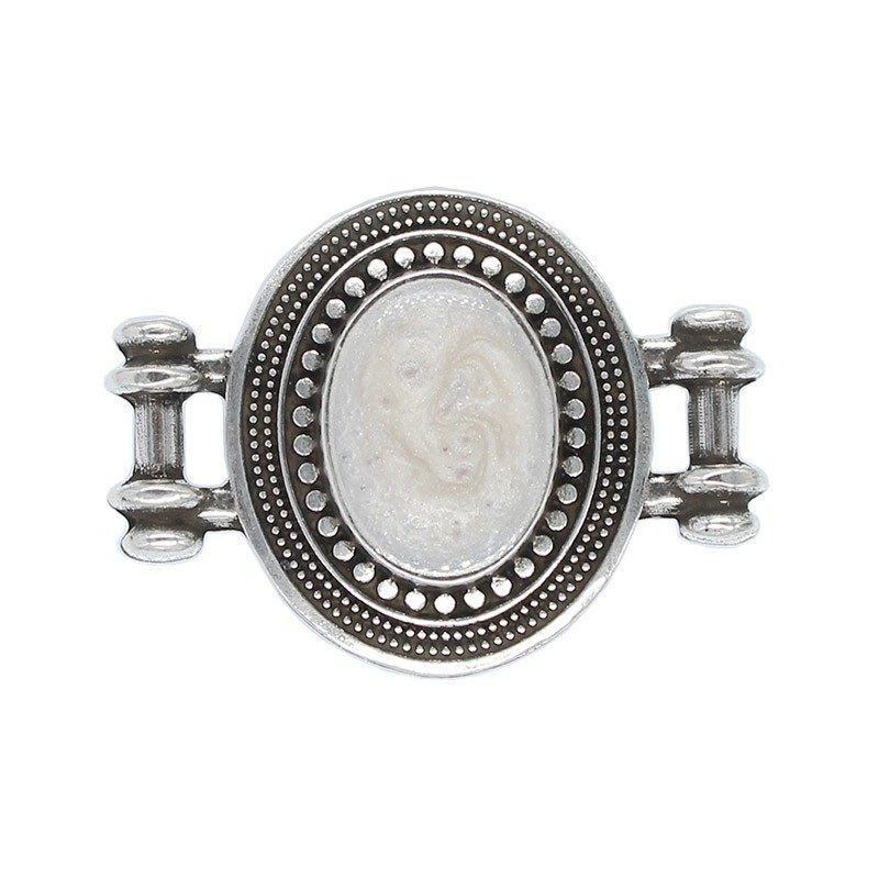 Connector oval with enamel color