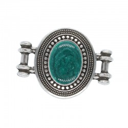 Connector oval with enamel color