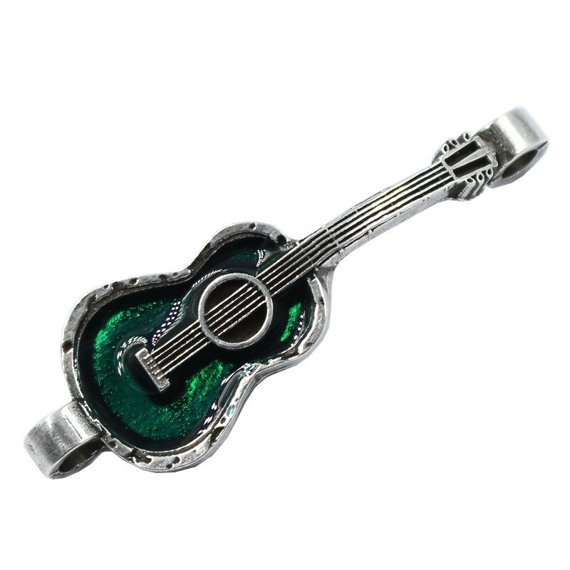 Guitarra de zamak con esmalte