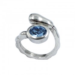 Anillo cristal Swarovski ovalado