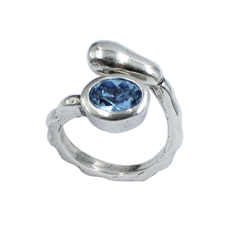 Anillo cristal Swarovski ovalado