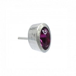 Boucles d'oreilles de forme ovale en cristal de couleurs