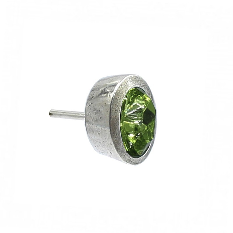 Boucles d'oreilles de forme ovale en cristal de couleurs