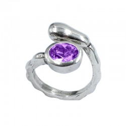 Ring Swarovski crystal oval