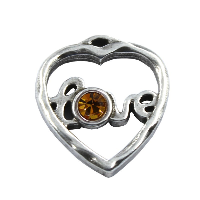 Colgante corazón con cristal Swarovski