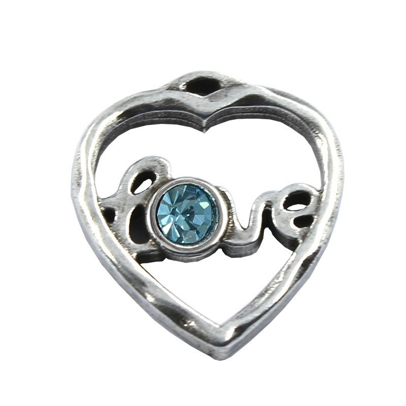 Pendentif coeur avec cristal Swarovski