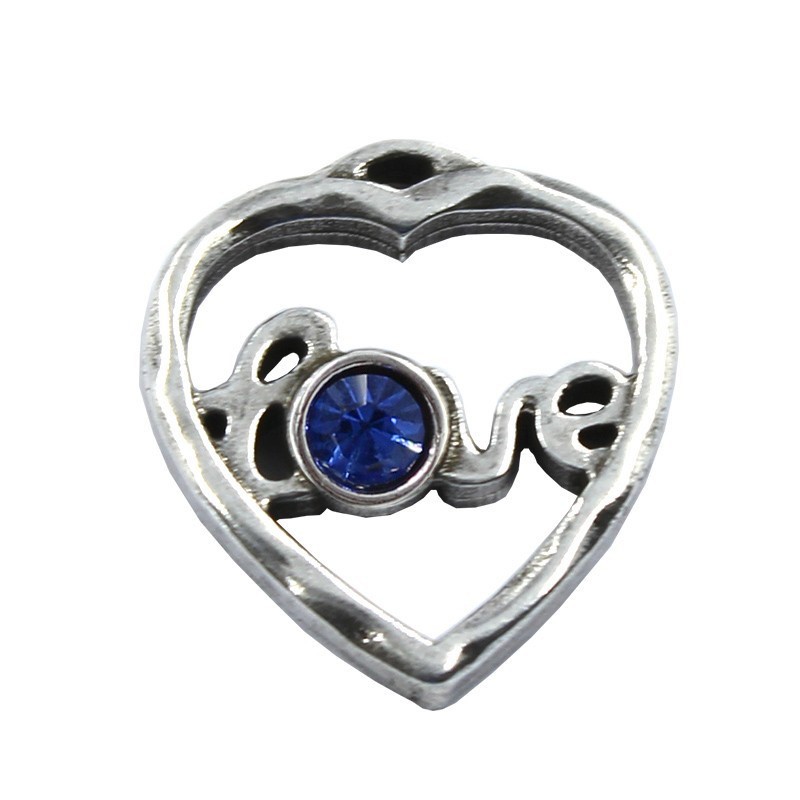 Pendant heart with Swarovski crystal