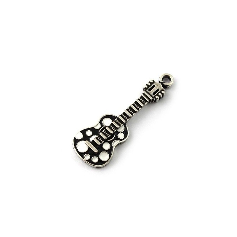 Pendant guitar colors made of zamak and silver