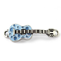 Bijou de guitare couleur fait de zamak et de l'argent 