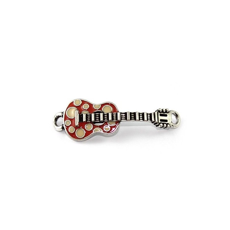 Bijou de guitare couleur fait de zamak et de l'argent 