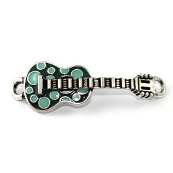 Bijou de guitare couleur fait de zamak et de l'argent 