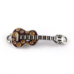 Bijou de guitare couleur fait de zamak et de l'argent 
