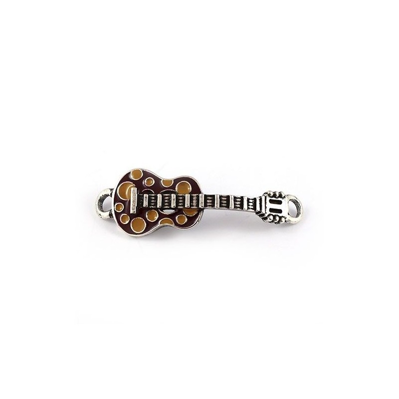 Bijou de guitare couleur fait de zamak et de l'argent 