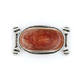 Abalorio para pulseras ovalado con cabujón