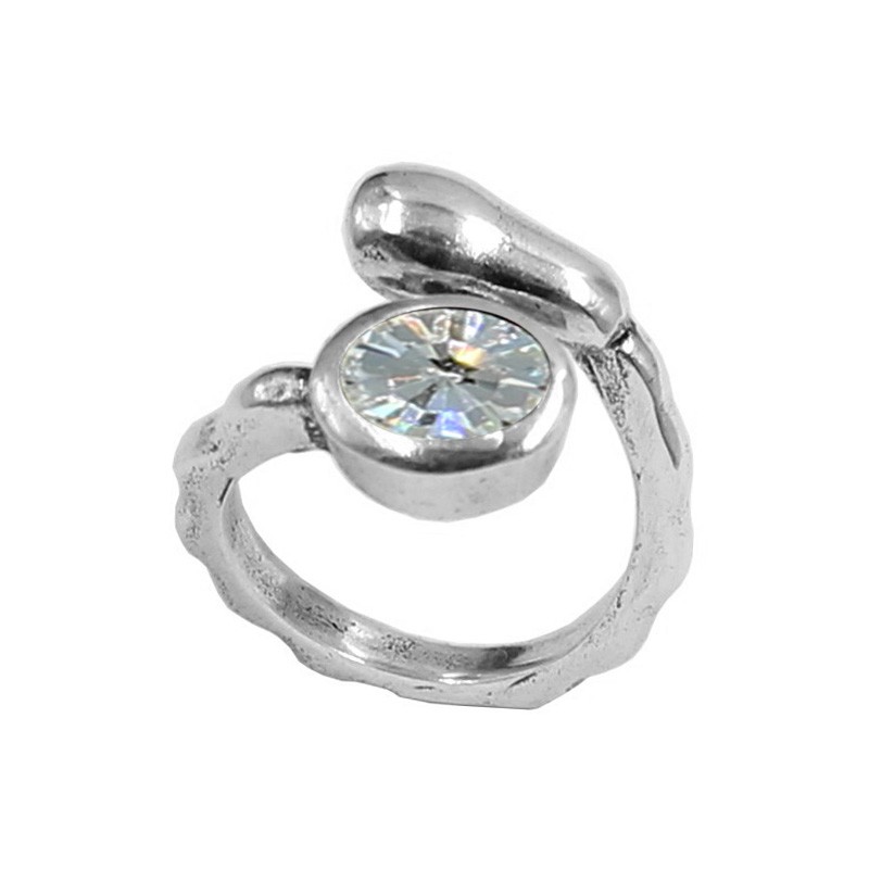 Anillo cristal Swarovski ovalado