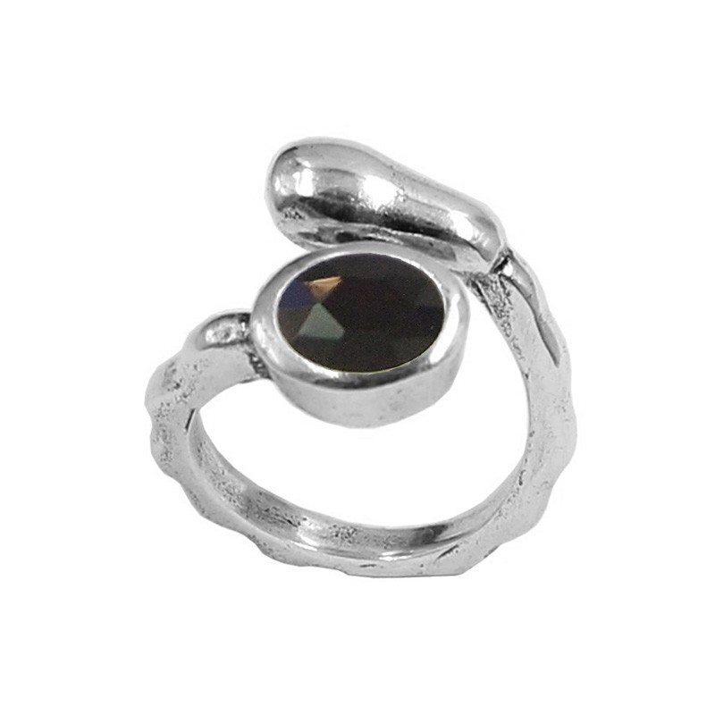 Anillo cristal Swarovski ovalado