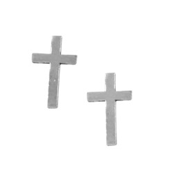 Cross-shaped earrings with...