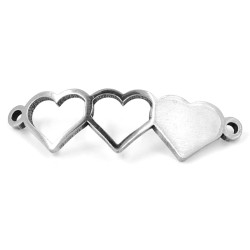 Connector with three hearts