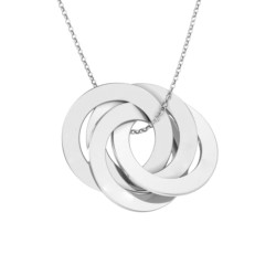 Pendant of four flat...