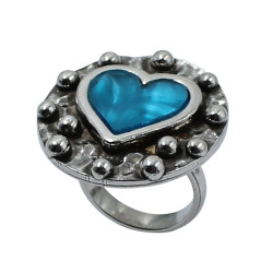 Heart ring colored