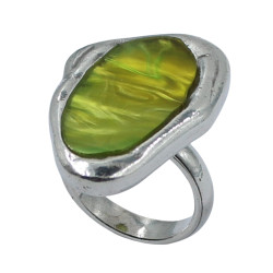 Anillo alargado cristal
