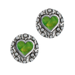 Pendientes Corazón de color