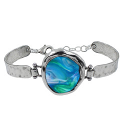 Pulsera abalorio redondo color
