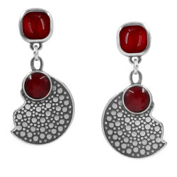 Pendientes media luna color
