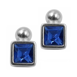 Pendientes cristal color