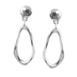 Pendientes largos y ovalados