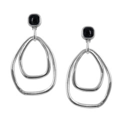 Long designer earrings with...