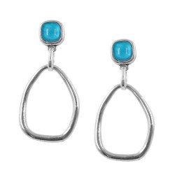 Pendientes largos con cristal