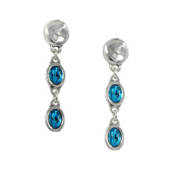 Long earrings with two...