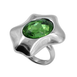 Ring with carved stone