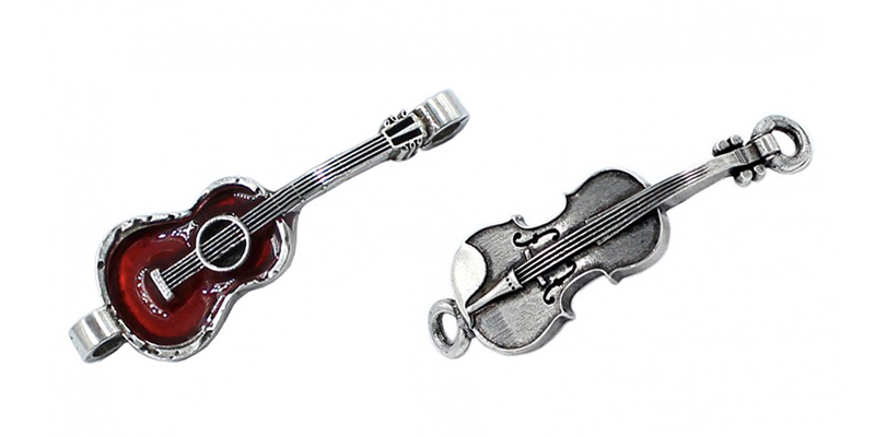Pulsera guitarra de zamak
